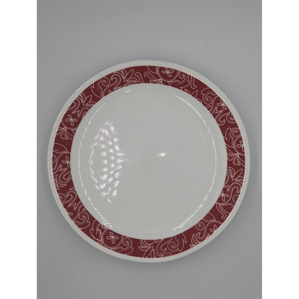 Corelle Dinner Plates Vitrelle Bandhani Red 4x 10.25